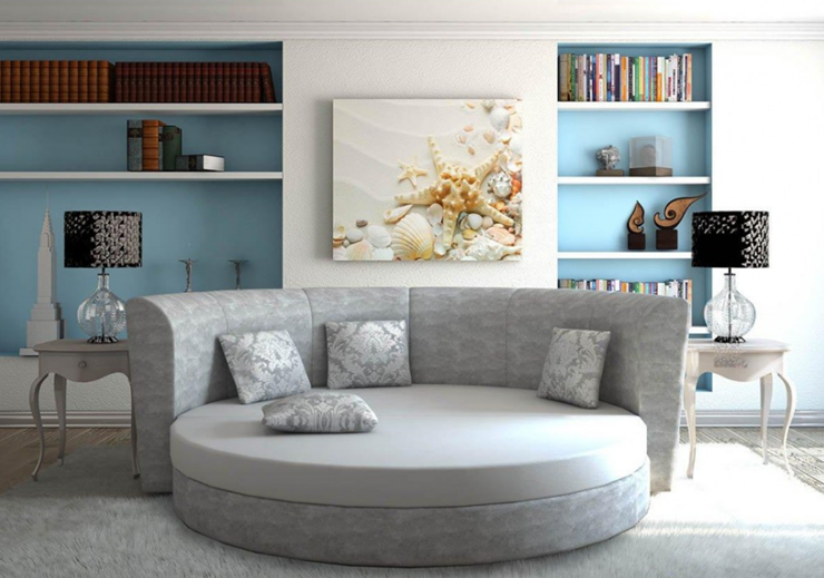 Круглый диван-кровать Смайл в Рязани - изображение 5