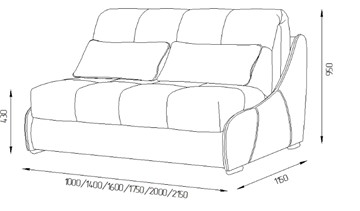 Прямой диван Токио 130 (НПБ) в Рязани - предосмотр 11