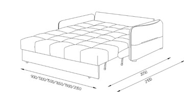 Прямой диван Токио 2 130 (ППУ) в Рязани - предосмотр 8