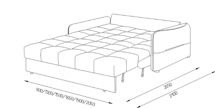 Прямой диван Токио 2 130 (ППУ) в Рязани - изображение 8