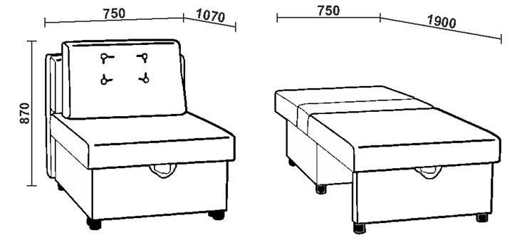 Раскладное кресло НЕО 61М в Рязани - изображение 2