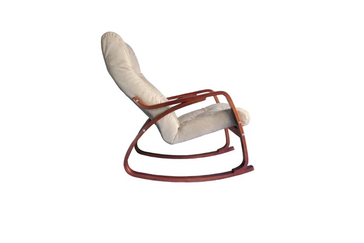 Кресло-качалка Гранд, замша крем в Рязани - изображение 1