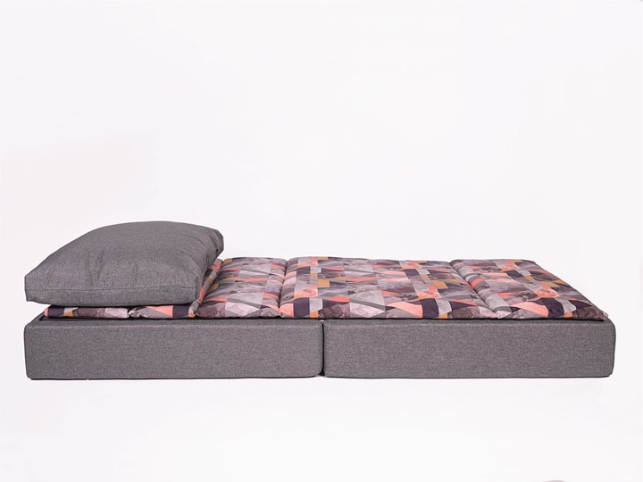 Бескаркасное кресло-кровать Харви, серый - квадро в Рязани - изображение 1