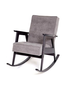 Кресло-качалка Ретро (венге / RS 15 - темно-серый) в Рязани
