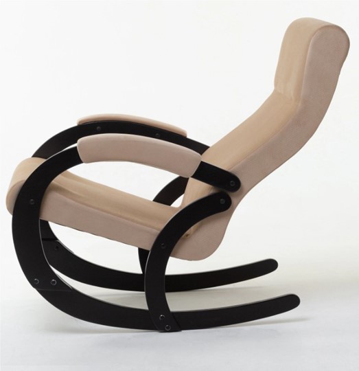 Кресло-качалка в гостиную Корсика, ткань Amigo Beige 34-Т-AB в Рязани - изображение 1