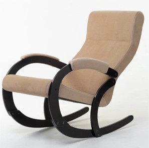 Кресло-качалка в гостиную Корсика, ткань Amigo Beige 34-Т-AB в Рязани - предосмотр