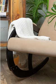 Кресло-качалка в гостиную Корсика, ткань Amigo Beige 34-Т-AB в Рязани - предосмотр 5
