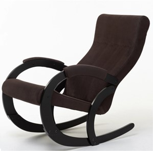 Кресло-качалка в гостиную Корсика, ткань Amigo Coffee 34-Т-AC в Рязани