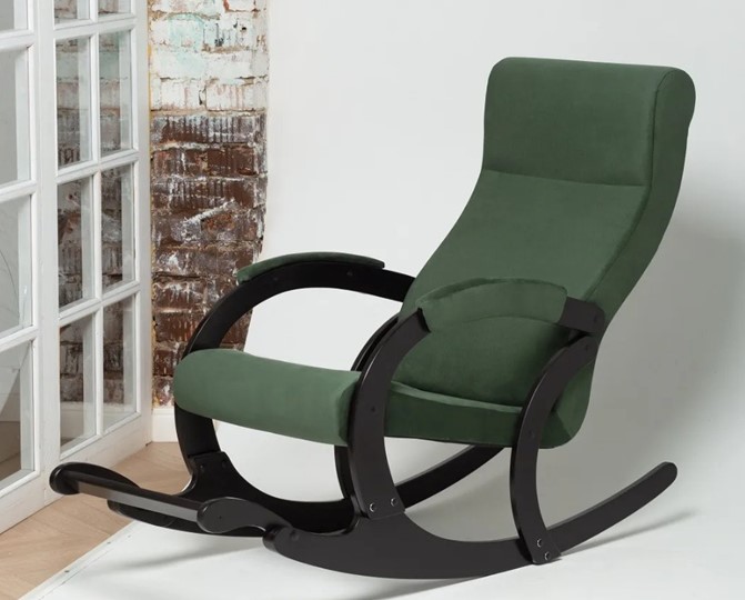 Кресло-качалка в гостиную Марсель, ткань Amigo Green 33-Т-AG в Рязани - изображение 3
