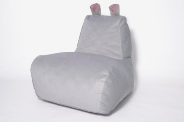 Кресло-мешок Бегемот серый в Рязани - изображение