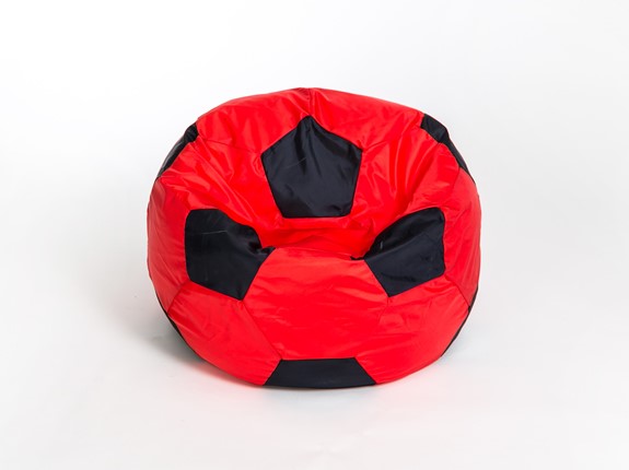 Кресло-мешок Мяч большой, красно-черный в Рязани - изображение