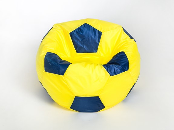 Кресло-мешок Мяч малый, желто-синий в Рязани - изображение