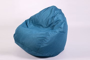 Кресло-мешок Юниор, рогожка синий в Рязани