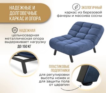 Кресло-кровать Абри опора металл (синий) в Рязани - предосмотр 10