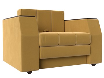 Кресло-кровать Атлантида, Желтый (Микровельвет) в Рязани
