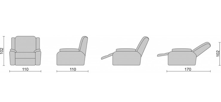 Кресло-трансформер Recliner (электро) в Рязани - изображение 3