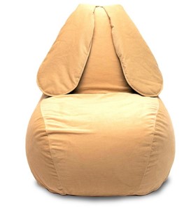 Кресло-мешок Зайка (длинные уши), желтый в Рязани