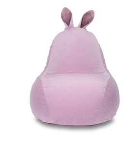 Кресло-мешок Зайка (короткие уши), розовый в Рязани