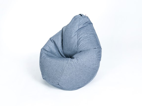 Кресло-мешок Хоум малое, серая в Рязани - изображение