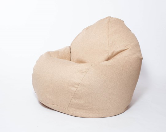 Кресло-мешок Макси, рогожка, 150х100, песочное в Рязани - изображение