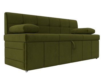 Раскладной кухонный диван Лео, Зеленый (микровельвет) в Рязани