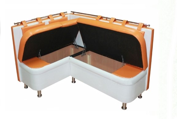Кухонный угловой диван Модерн (с коробами) в Рязани - изображение 1