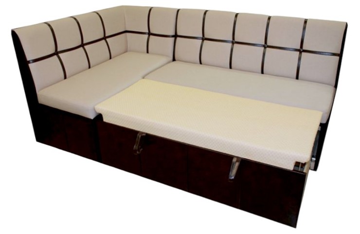 Угловой кухонный диван Квадро 5 со спальным местом в Рязани - изображение 1