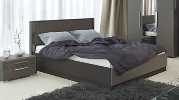 Кровать с подъемным механизмом Наоми 1600, цвет Фон серый, Джут СМ-208.01.02 в Рязани