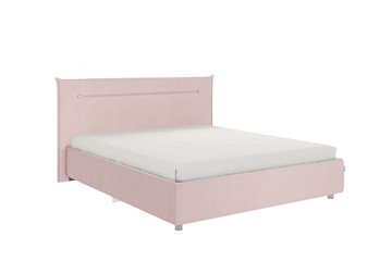 Кровать в спальню Альба 1.6, нежно-розовый (велюр) в Рязани