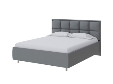 Кровать двуспальная Chessy 160х200, Рогожка (Savana Grey (серый)) в Рязани