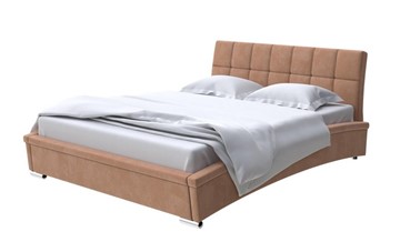 Кровать двуспальная Corso-1L 140x200, Микровелюр (Manhattan Брауни) в Рязани