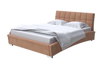Кровать в спальню Corso-1L 160x200, Микровелюр (Manhattan Брауни) в Рязани