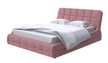 Кровать спальная Corso-6 140x200, Рогожка (Levis 62 Розовый) в Рязани
