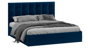 Кровать двуспальная Эмбер тип 1 (Велюр Confetti Blue) в Рязани