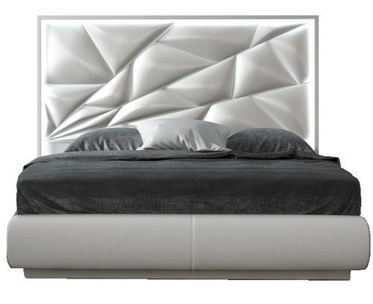 Кровать 2-спальная FRANCO KIU 1242 с LED подсветкой изголовья (180х200) в Рязани - изображение