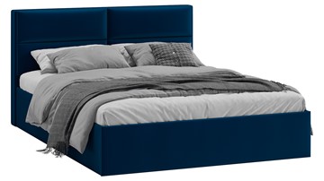 Кровать Глосс Тип 1 (Велюр Confetti Blue) в Рязани