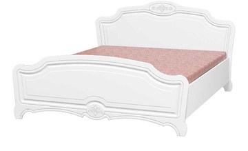 Спальная кровать Лотос (Лак-Белый Жемчуг) 160х200 в Рязани