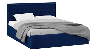 Кровать с подъемным механизмом Порто (Велюр Confetti Blue) без заглушины в Рязани