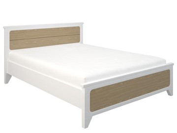 Двуспальная кровать Соня 1400, Белый/Дуб в Рязани