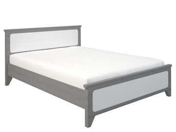 Кровать двуспальная Соня 1400, Серый/Белый в Рязани