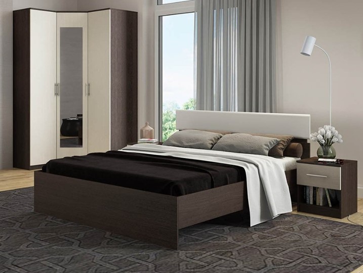 Кровать спальная Светлана 1600, белый/дуб сонома в Рязани - изображение 2
