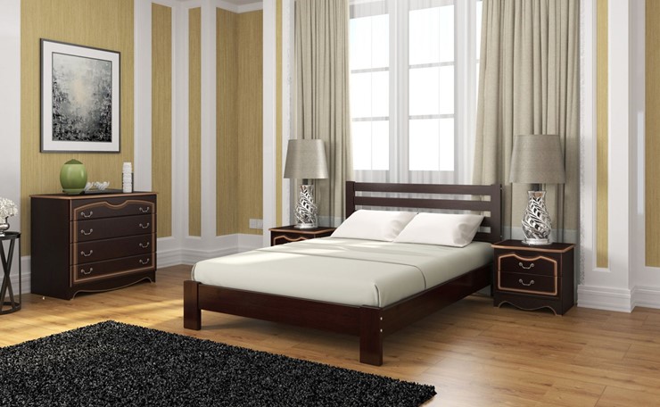 Кровать 2-х спальная Вероника (Белый Античный) 160х200 в Рязани - изображение 4