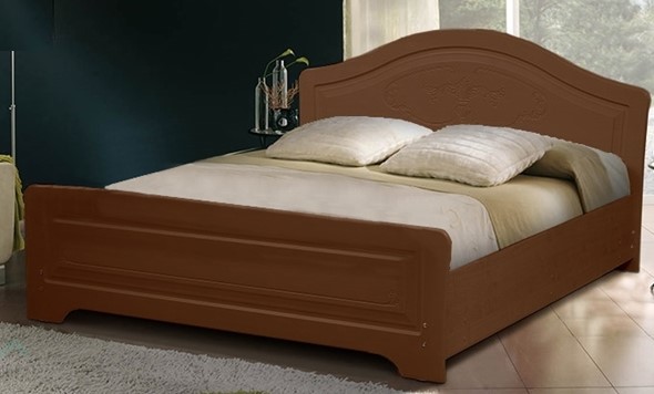 Кровать в спальню Ивушка-5 2000х1600, цвет Итальянский орех в Рязани - изображение
