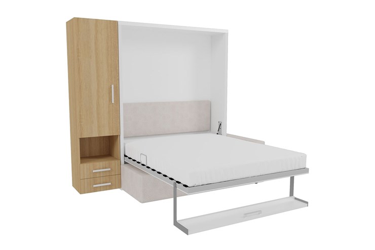 Кровать-трансформер Smart (ШЛ+К 1400), шкаф левый в Рязани - изображение 1