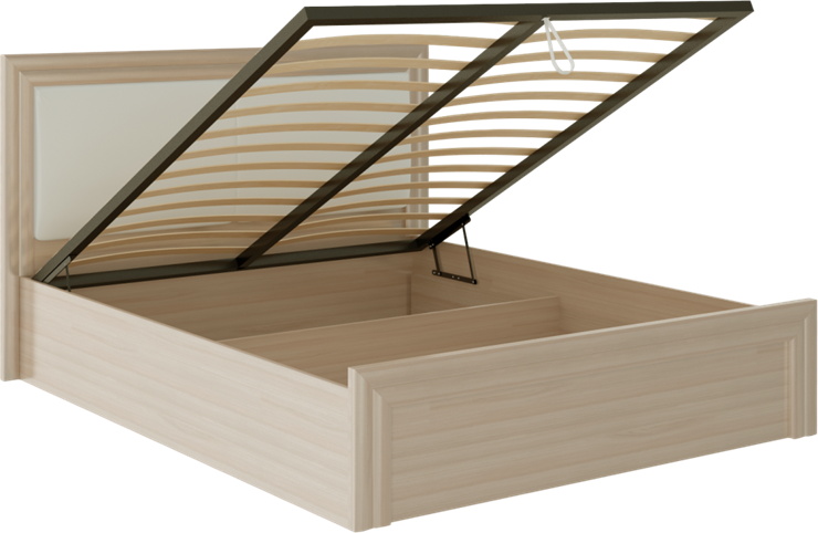 Кровать с механизмом двуспальная Глэдис М32 (Шимо светлый/Белый текстурный) в Рязани - изображение 1