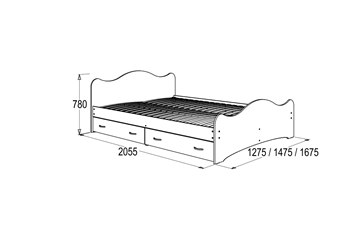 Кровать односпальная 6 с ящиками, 90х200 Млечный дуб с основанием в Рязани - предосмотр 1