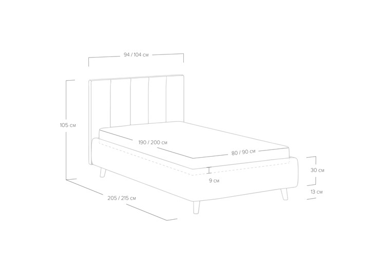 Кровать с механизмом 1-спальная Alma 90х200 в Рязани - изображение 4