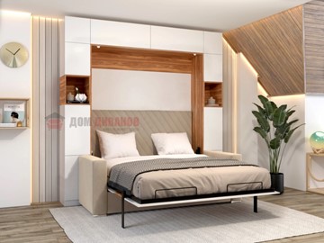 Кровать-шкаф с диваном Аделина 1400х2000 в Рязани