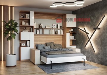 Кровать-шкаф с диваном Дина, 1400х2000 в Рязани - предосмотр