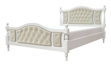 Спальная кровать Жасмин (Белый античный) 140х200 в Рязани